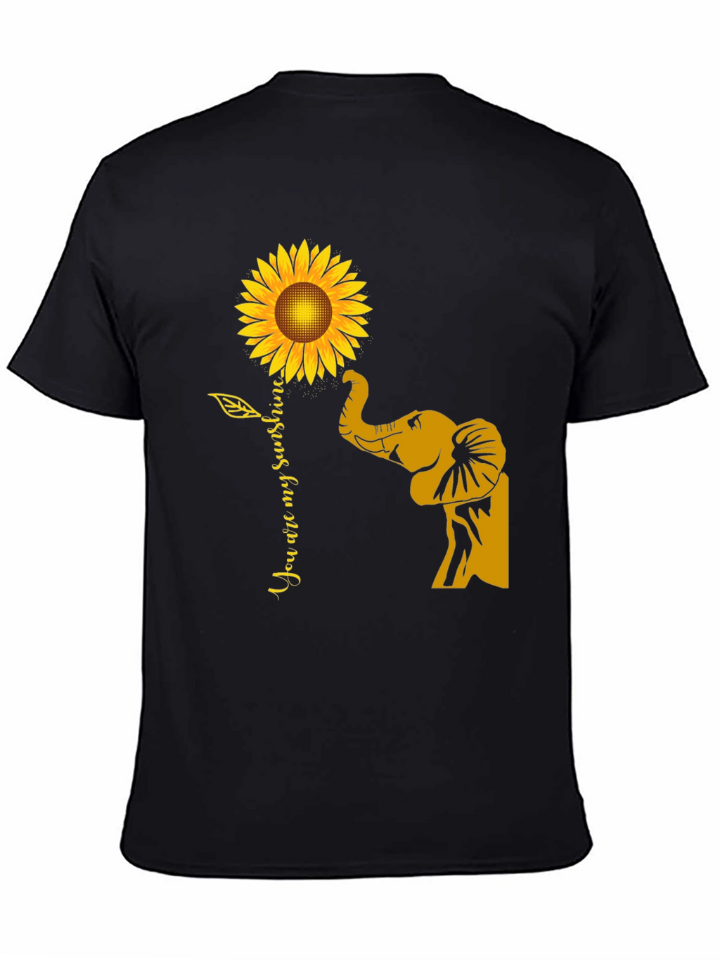 Elephant Sunflower Graphic Tee - You Are My Sunshine