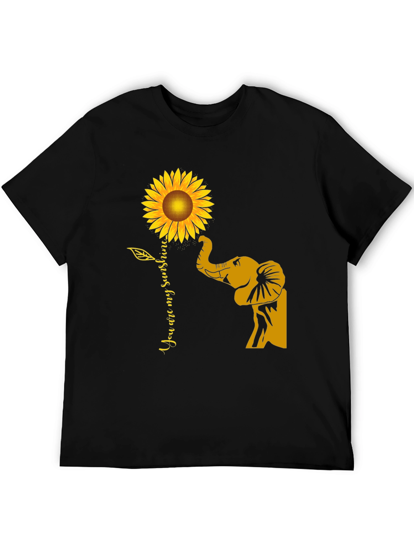 Elephant Sunflower Graphic Tee - You Are My Sunshine