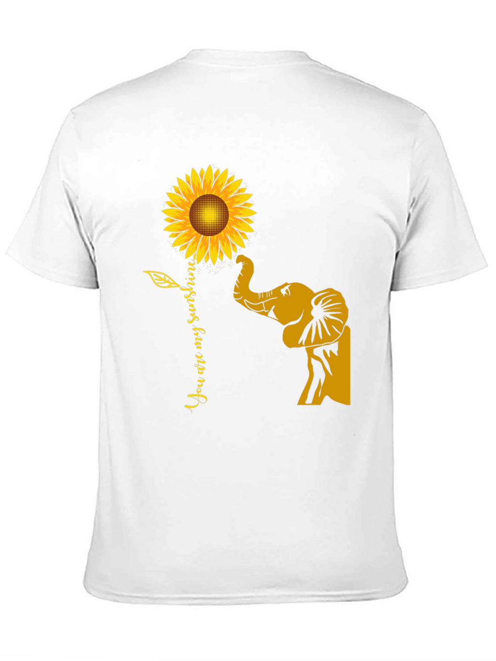 Elephant Sunflower Graphic Tee - You Are My Sunshine