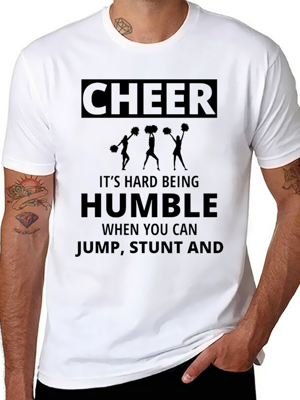 Cheer Its Hard Being Humble T-Shirt