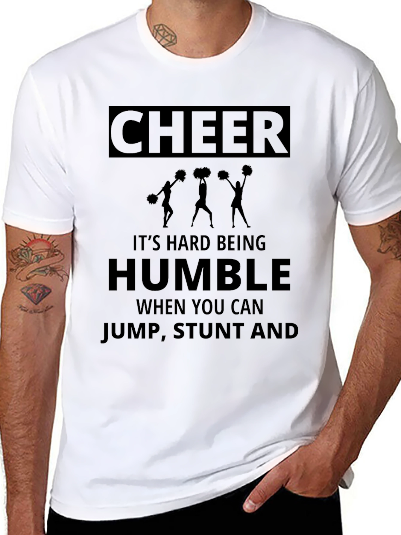 Cheer Its Hard Being Humble T-Shirt