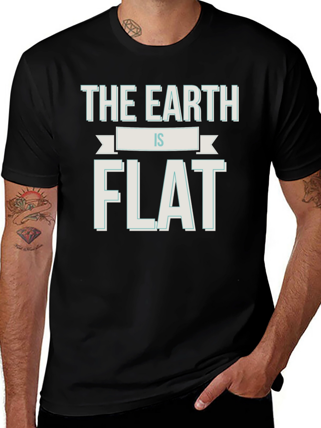 Flat Earth T-Shirt - Funny Conspiracy Theory Tee