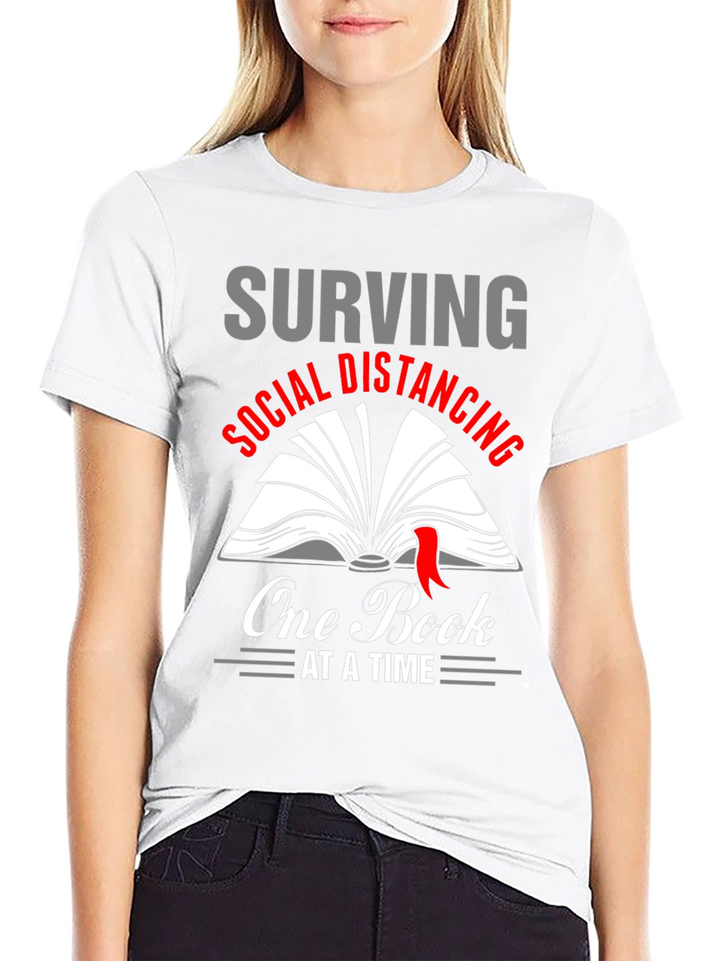Surviving Social Distancing Book Lover T-Shirt