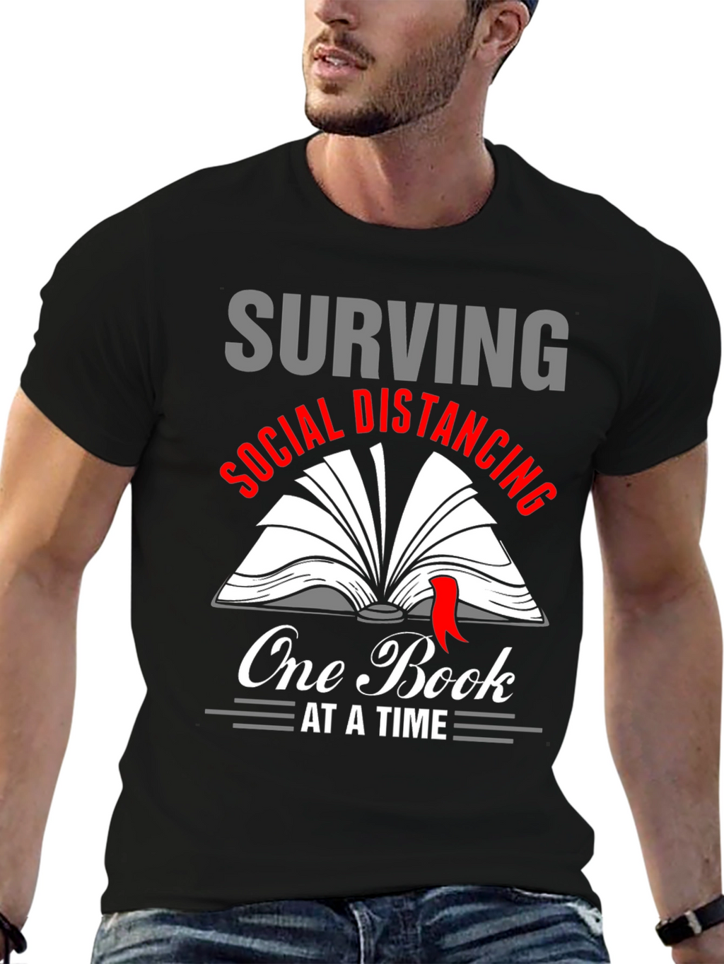 Surviving Social Distancing Book Lover T-Shirt