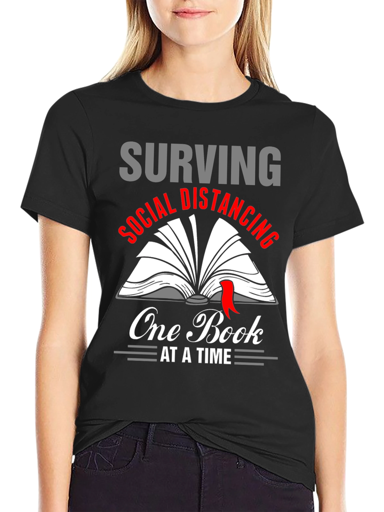 Surviving Social Distancing Book Lover T-Shirt