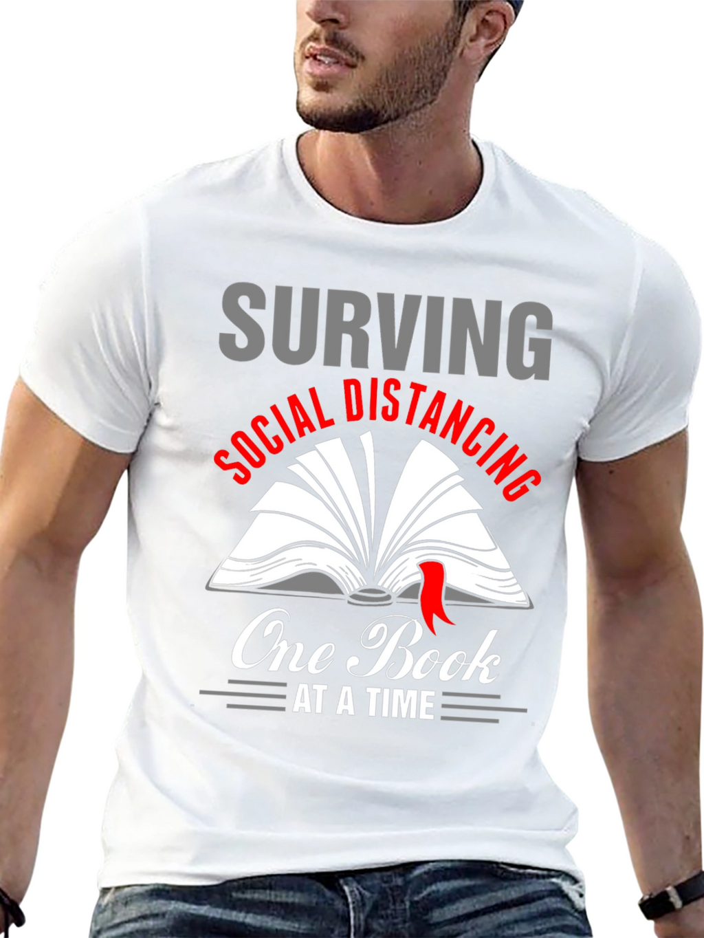 Surviving Social Distancing Book Lover T-Shirt