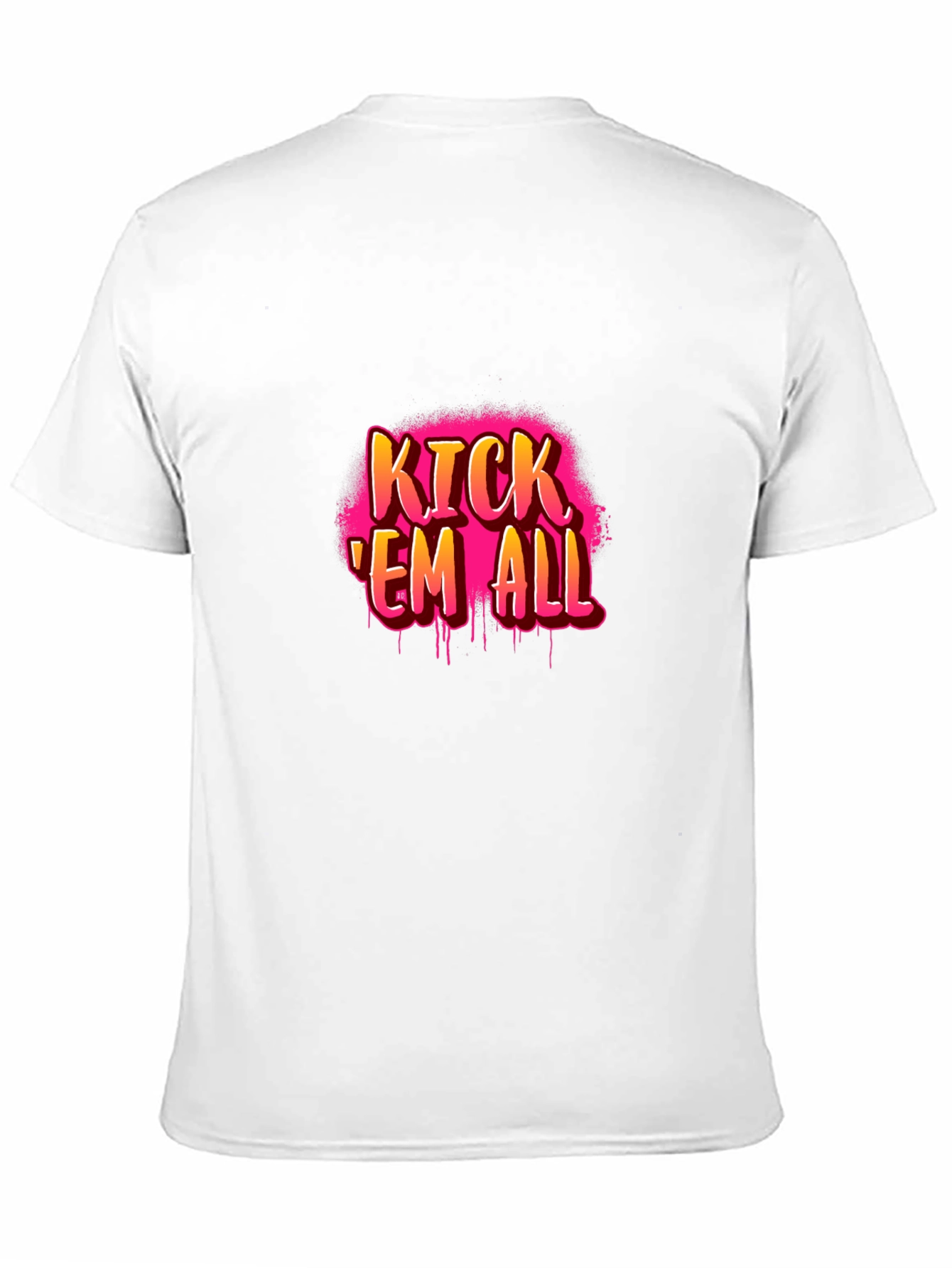 Kick Em All Graphic Tee - Edgy Streetwear