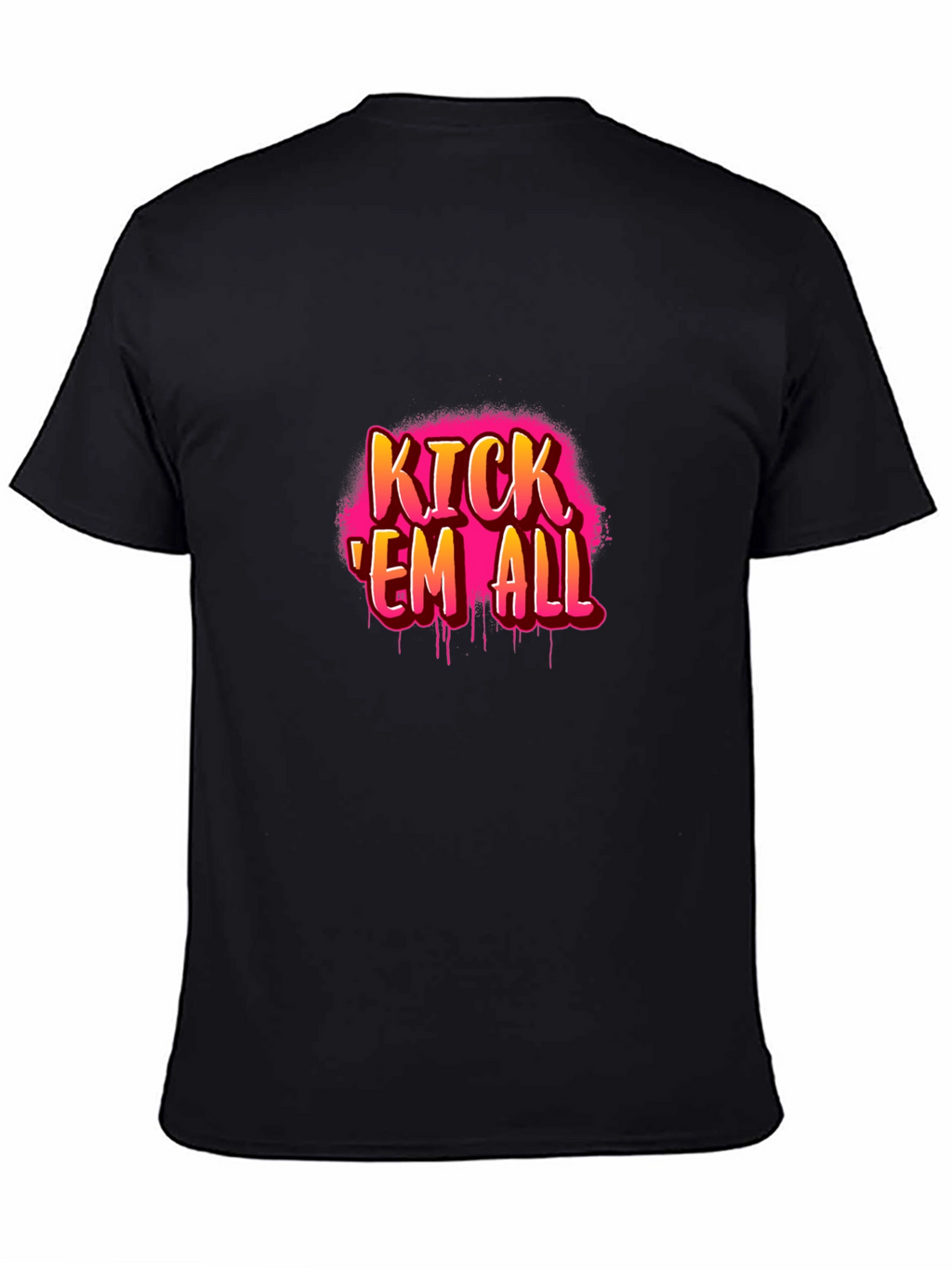Kick Em All Graphic Tee - Edgy Streetwear
