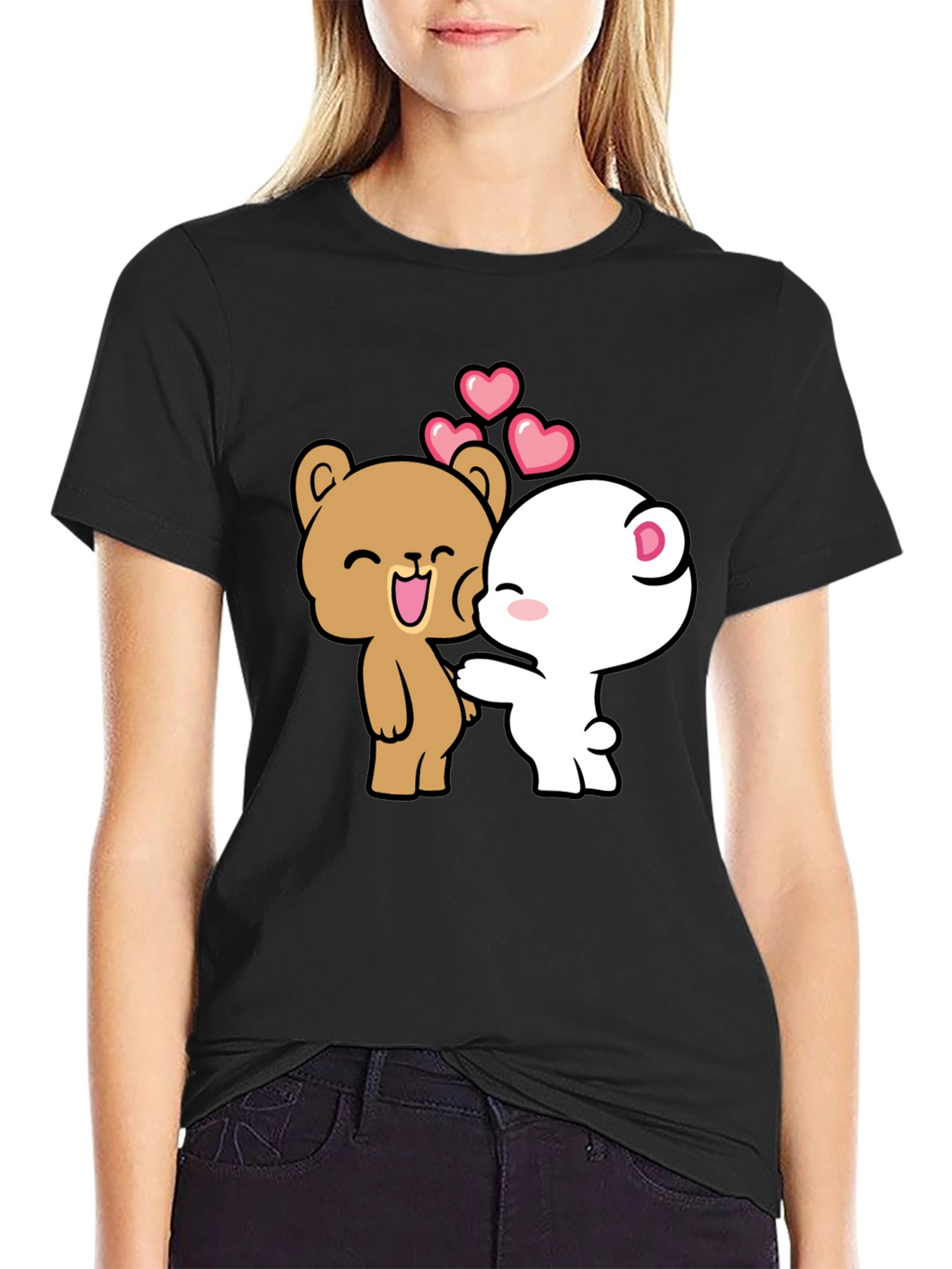 Cute Cartoon Bear Couple T-Shirt