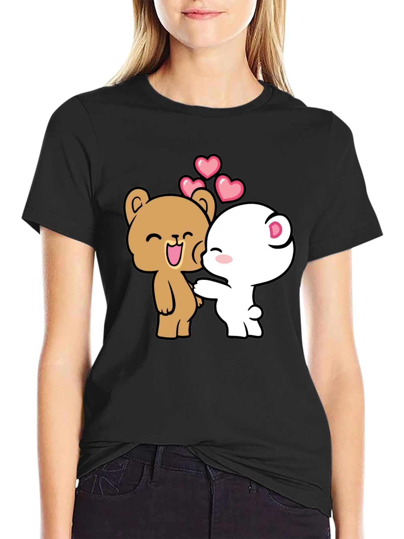Cute Cartoon Bear Couple T-Shirt