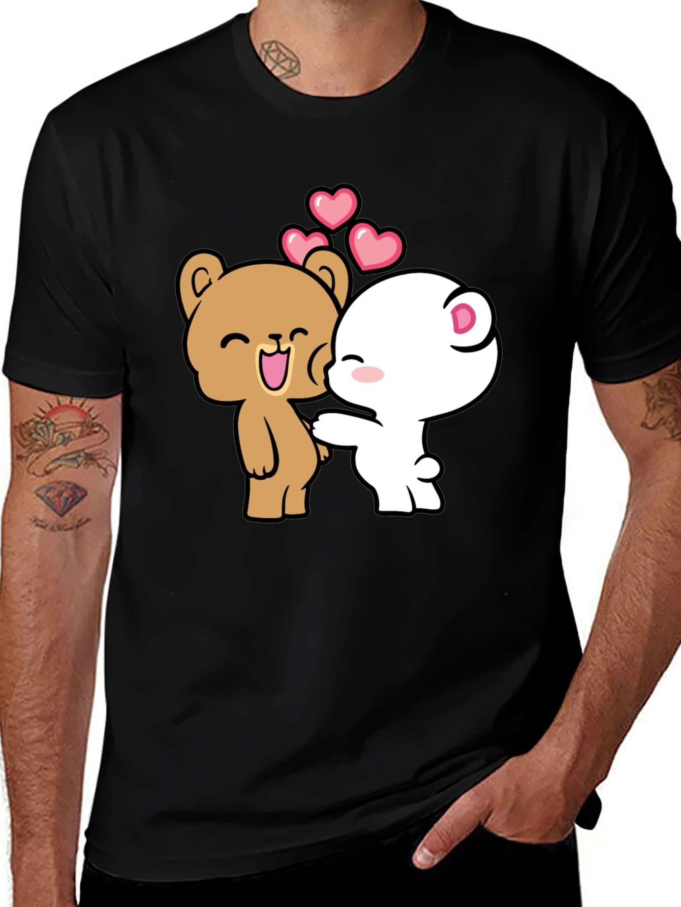 Cute Cartoon Bear Couple T-Shirt