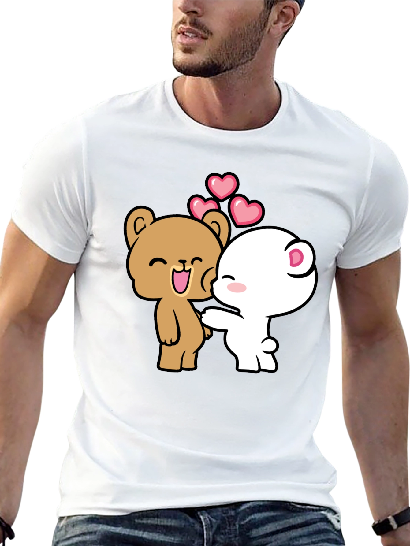 Cute Cartoon Bear Couple T-Shirt