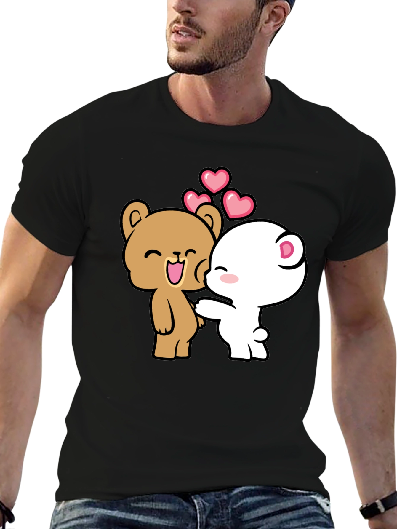 Cute Cartoon Bear Couple T-Shirt