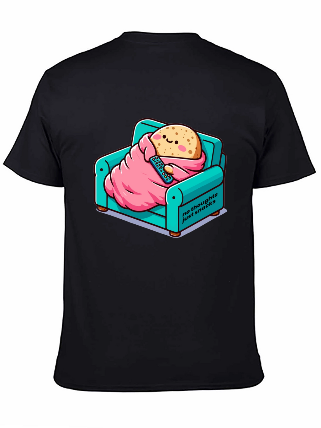 Snack Time T-Shirt: Cartoon Potato on Couch