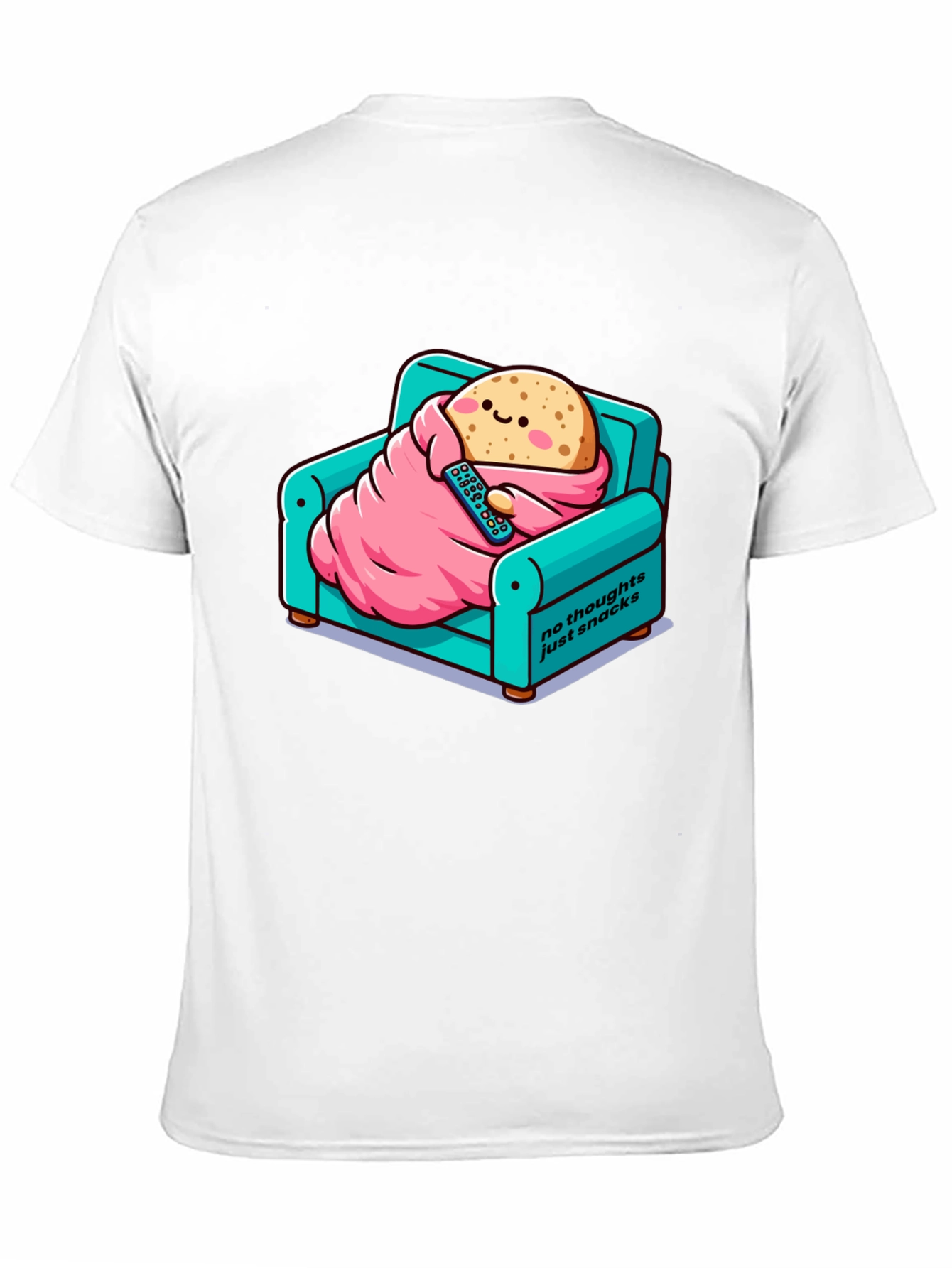 Snack Time T-Shirt: Cartoon Potato on Couch