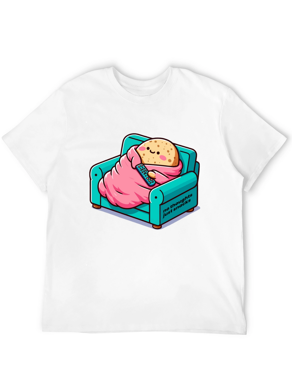 Snack Time T-Shirt: Cartoon Potato on Couch