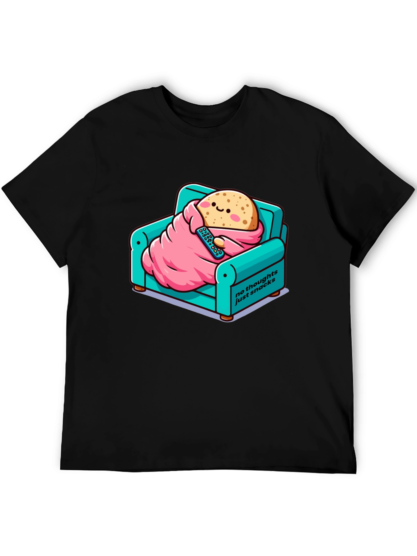 Snack Time T-Shirt: Cartoon Potato on Couch