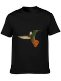 Geometric Hummingbird Graphic Tee