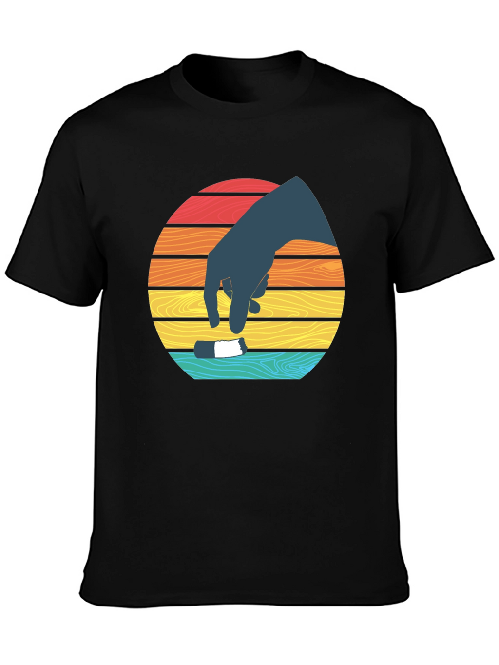 Retro Sunset Hand T-Shirt