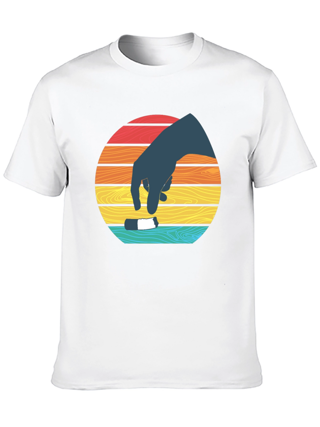 Retro Sunset Hand T-Shirt
