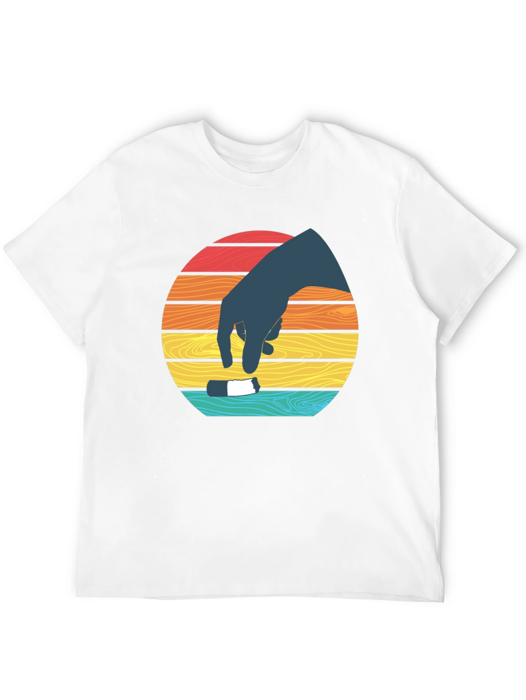 Retro Sunset Hand T-Shirt