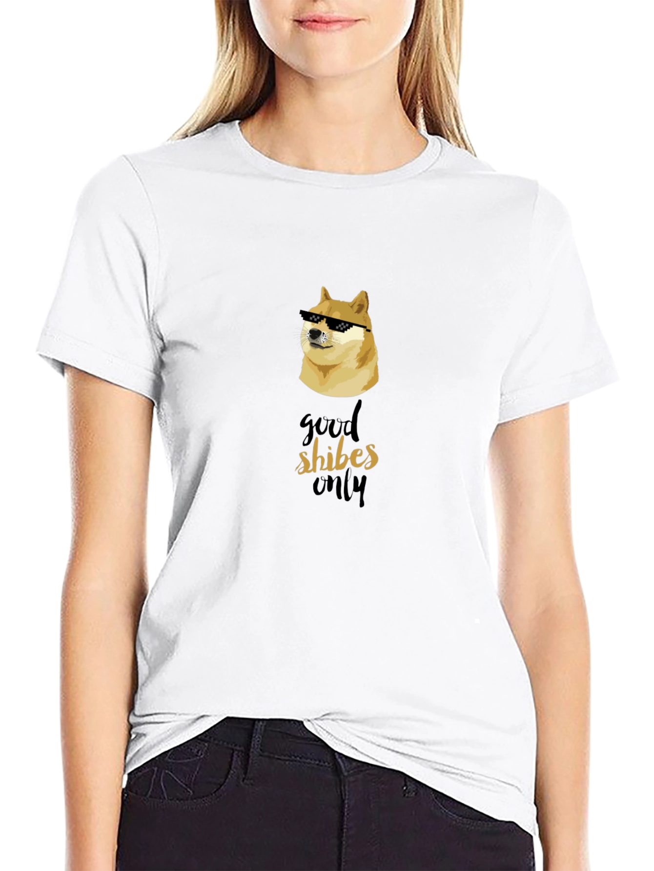 Good Shibes Only Doge T-Shirt - Meme Lover