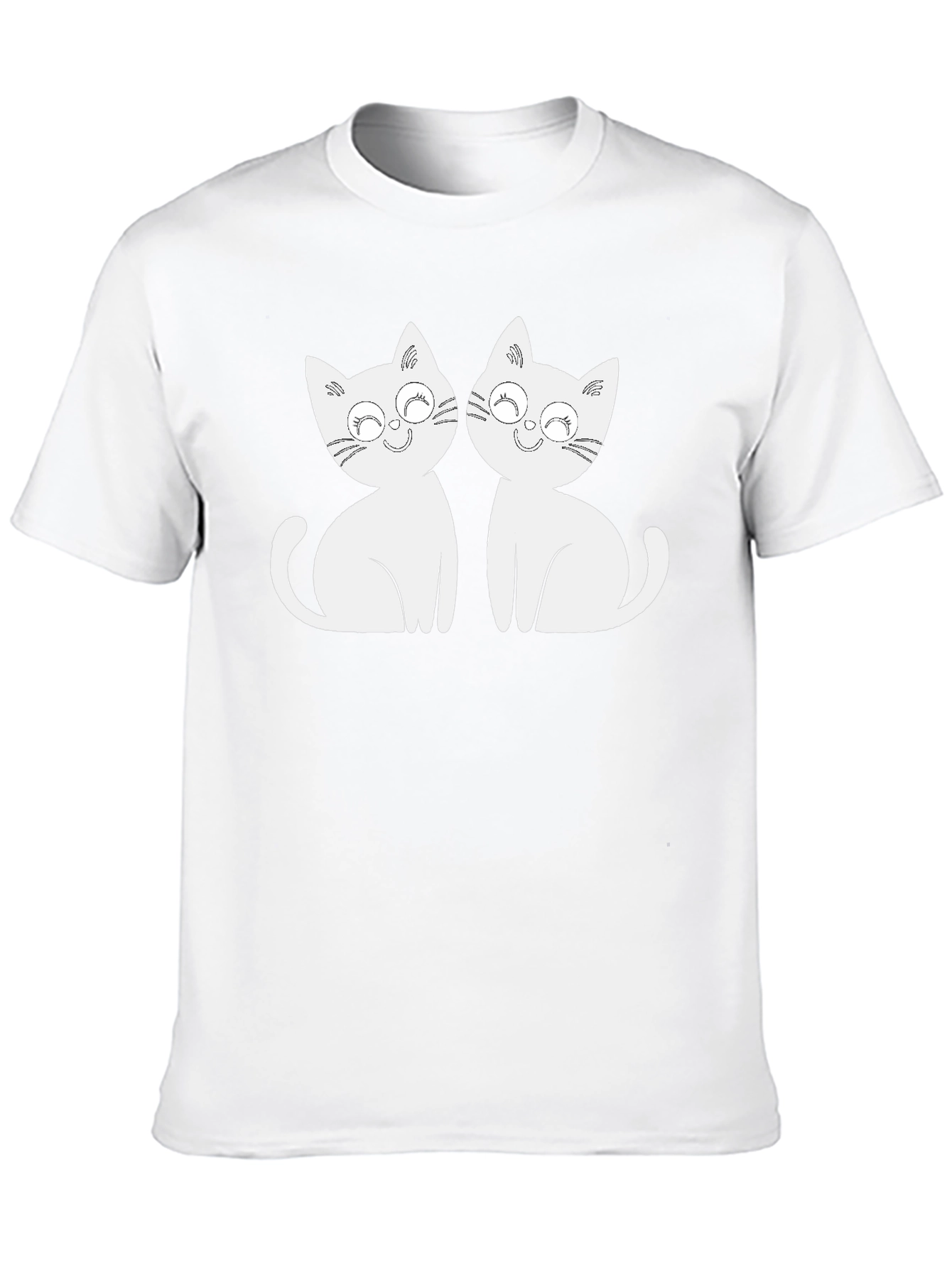 Cute Cats Graphic Tee - Black T-Shirt