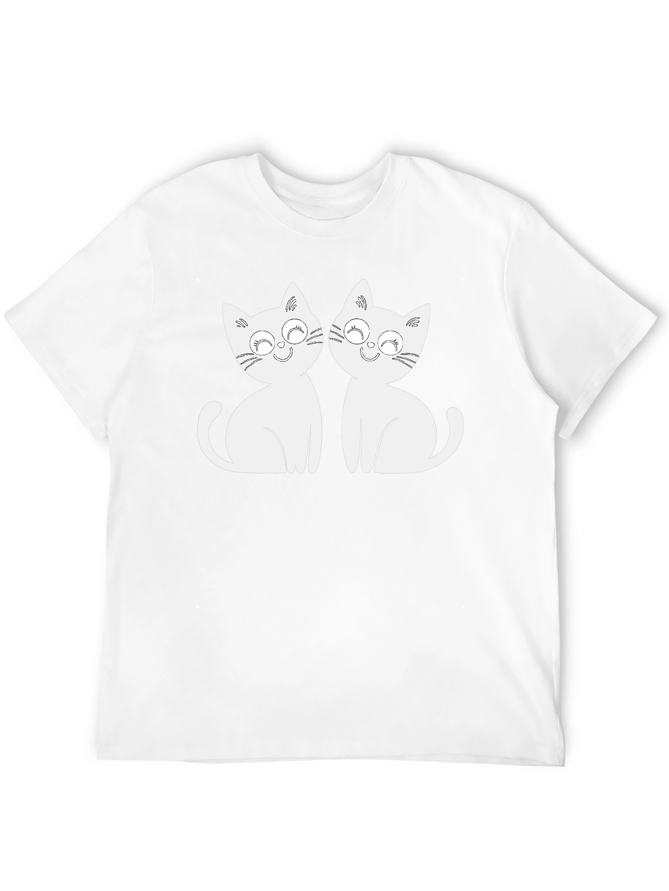 Cute Cats Graphic Tee - Black T-Shirt