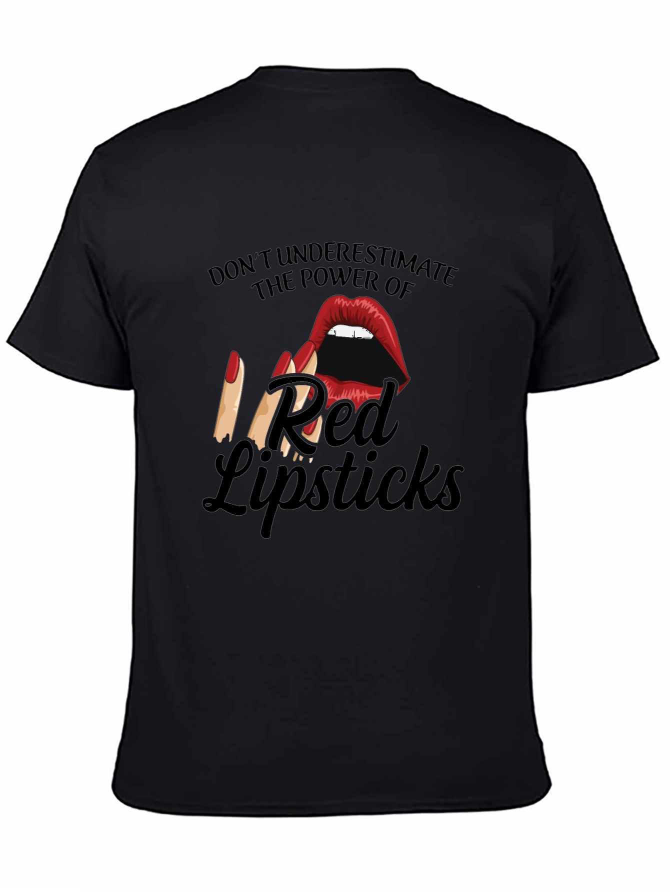Red Lipstick Power T-Shirt - Bold Graphic Tee