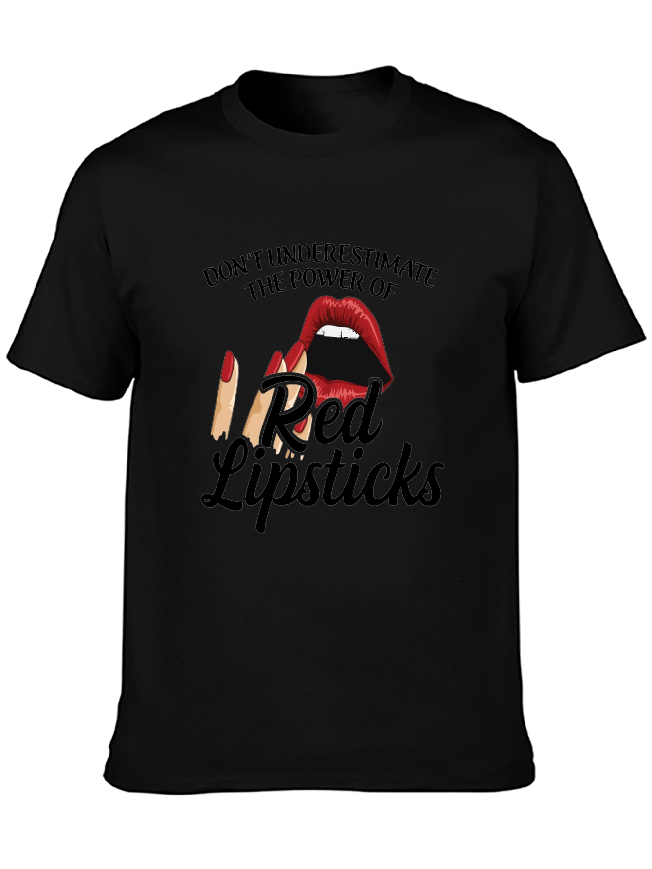 Red Lipstick Power T-Shirt - Bold Graphic Tee