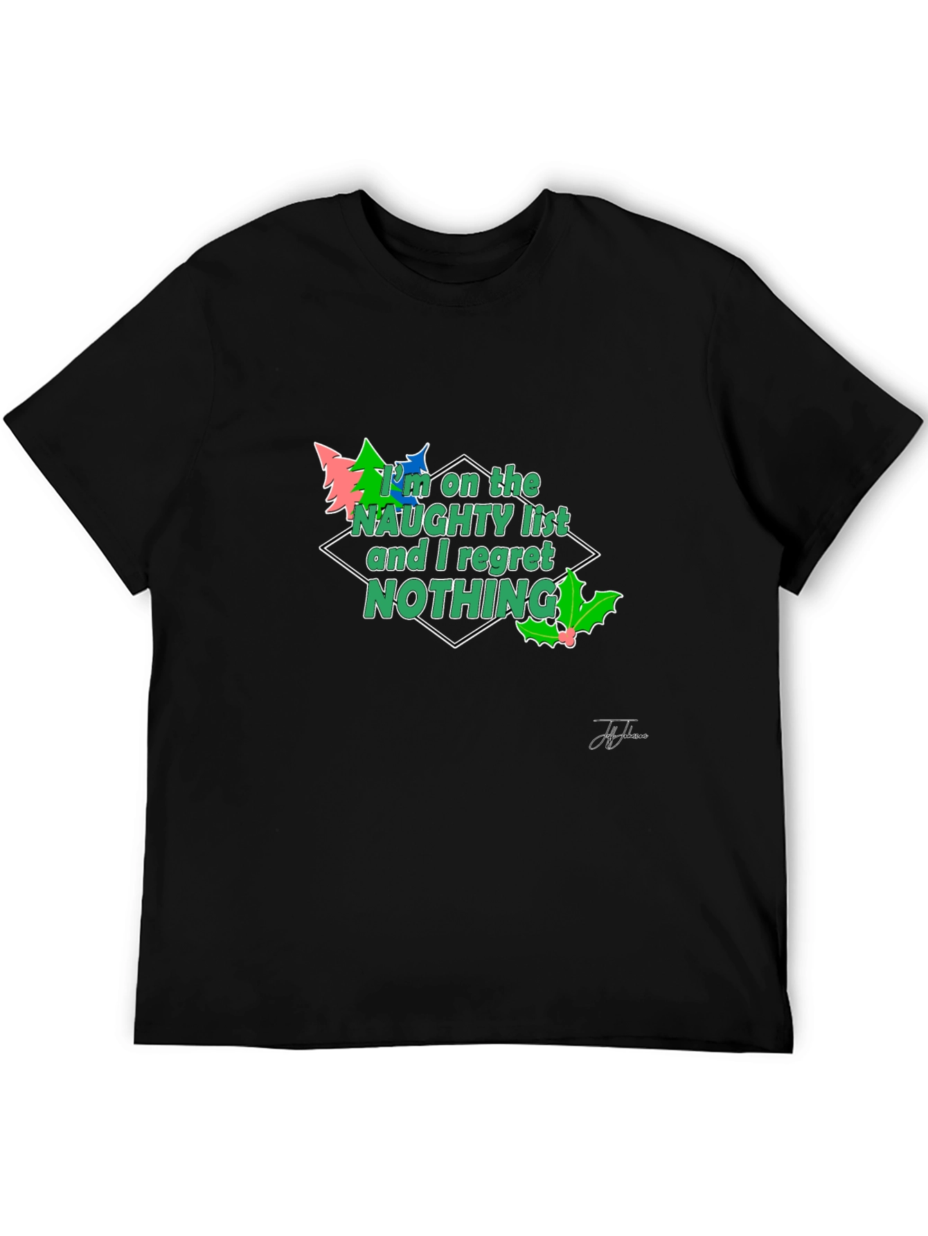 Naughty List Christmas Tee