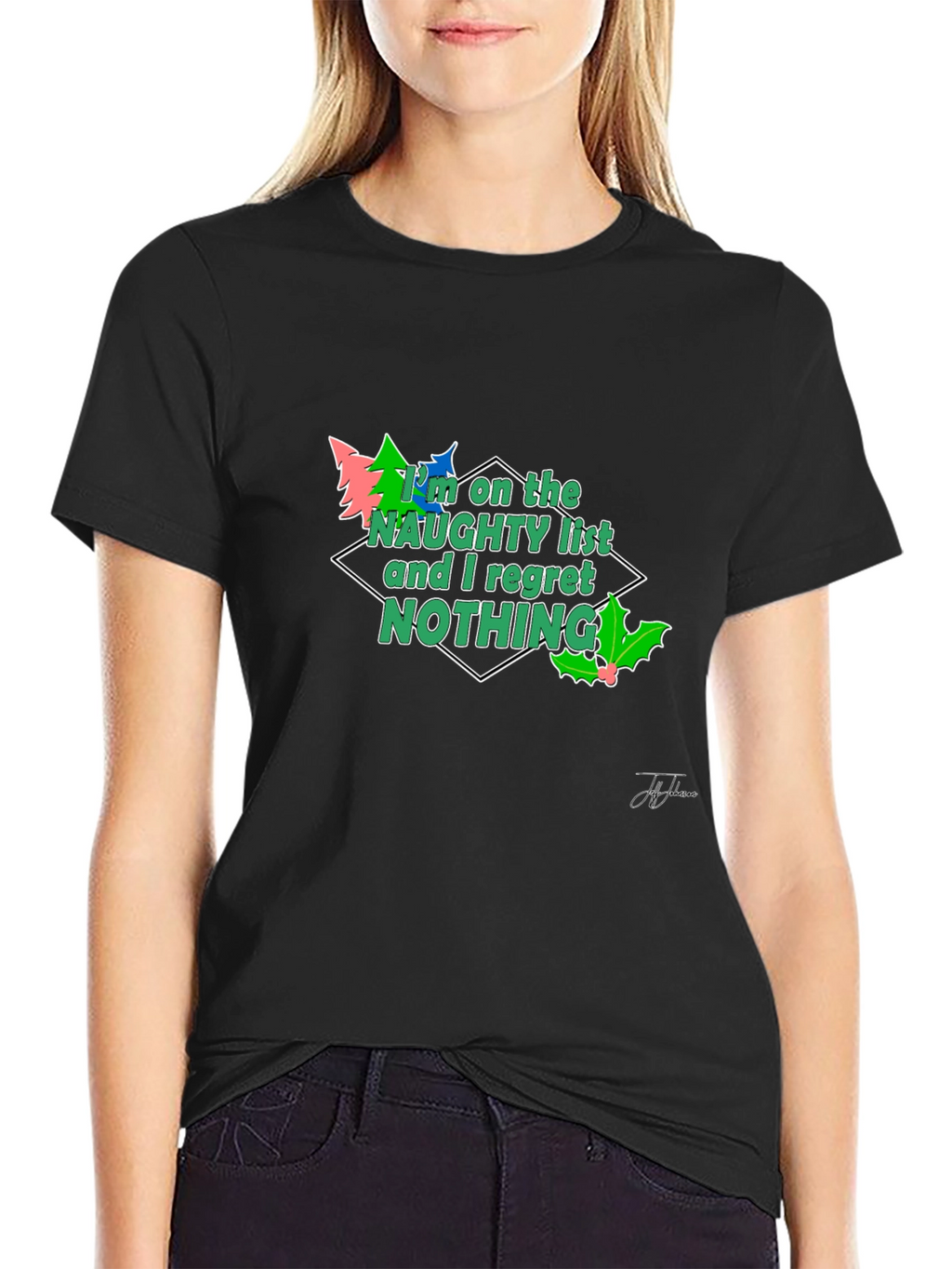 Naughty List Christmas Tee