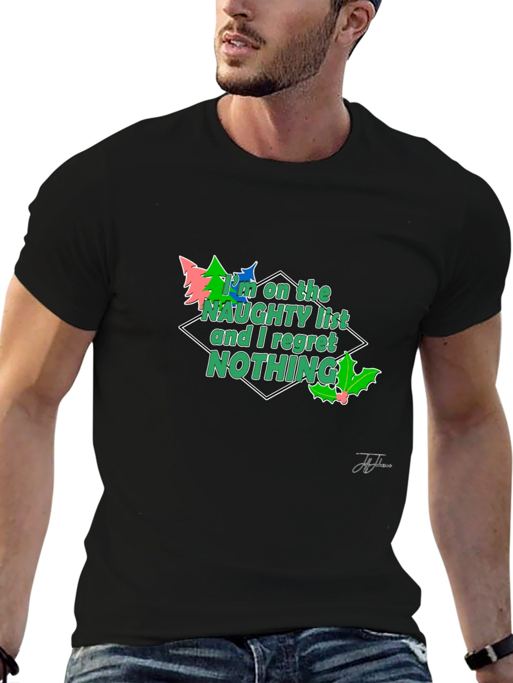 Naughty List Christmas Tee