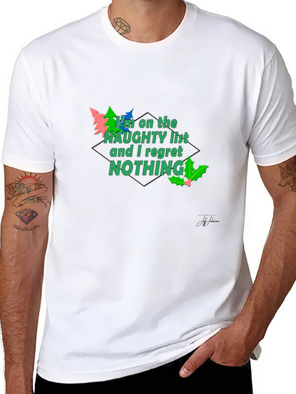 Naughty List Christmas Tee