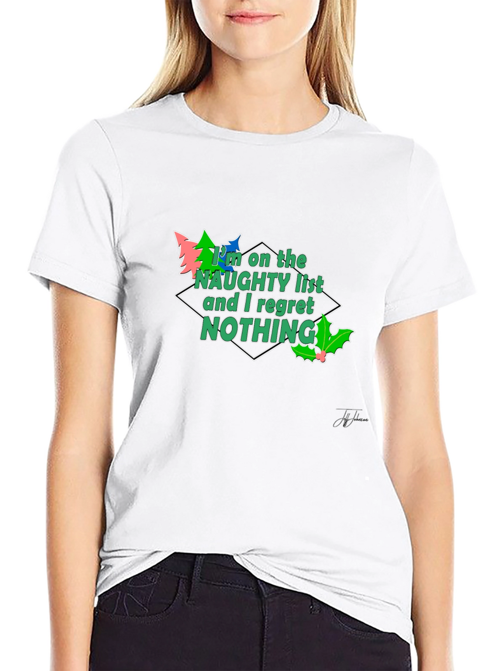 Naughty List Christmas Tee