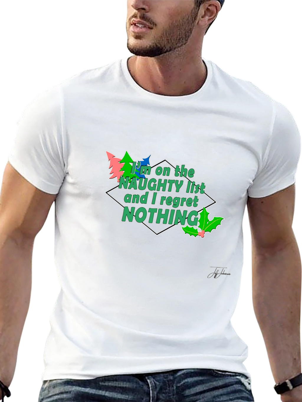 Naughty List Christmas Tee