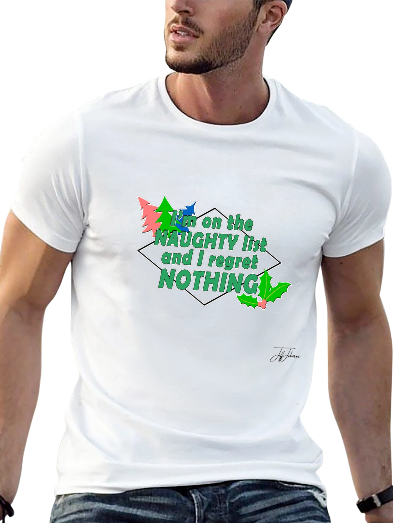 Naughty List Christmas Tee