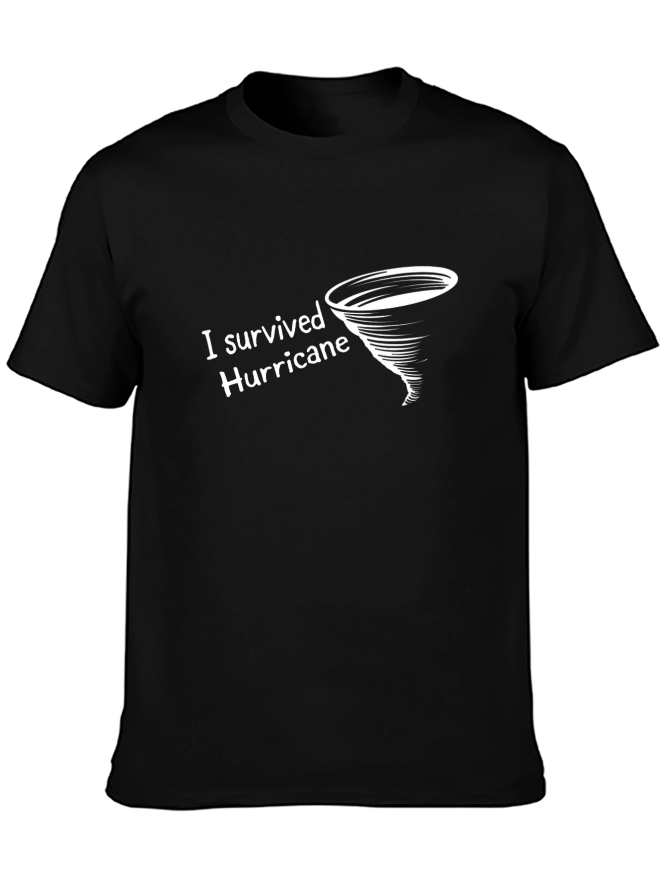 I Survived Hurricane Black T-Shirt
