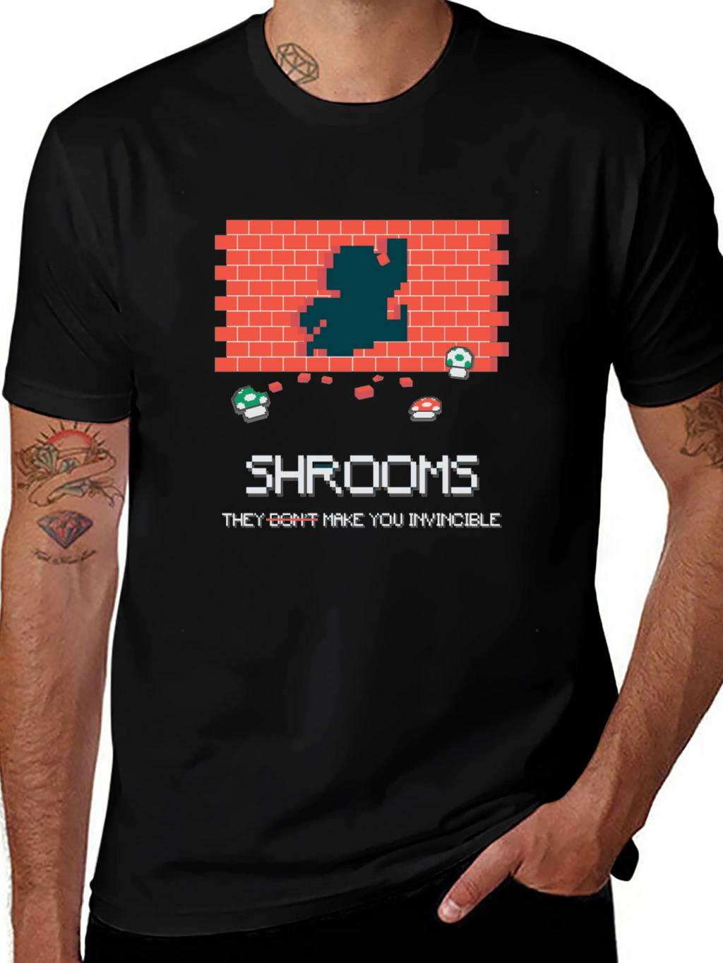 Retro Game Shrooms T-Shirt