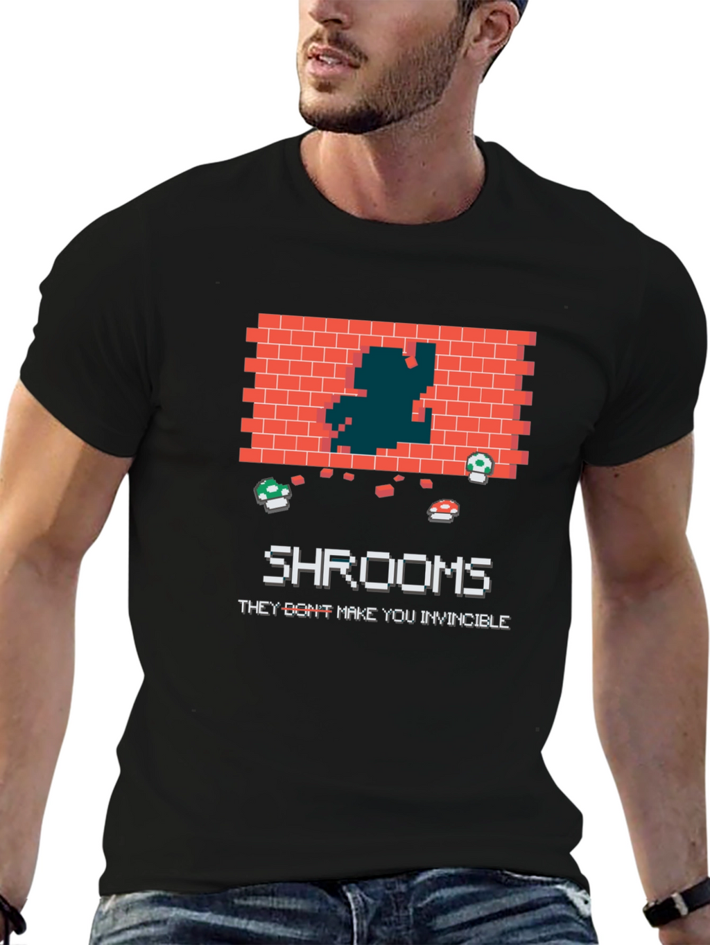 Retro Game Shrooms T-Shirt
