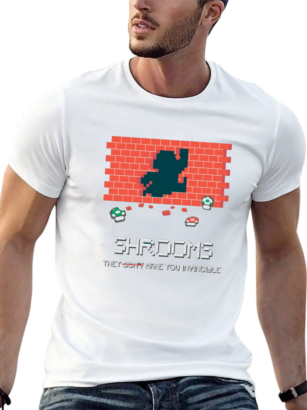Retro Game Shrooms T-Shirt