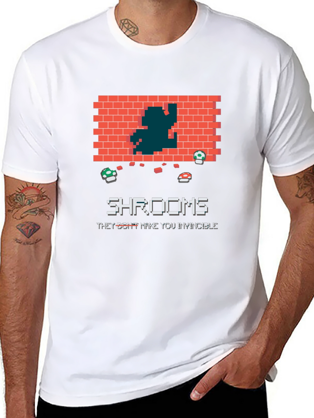 Retro Game Shrooms T-Shirt