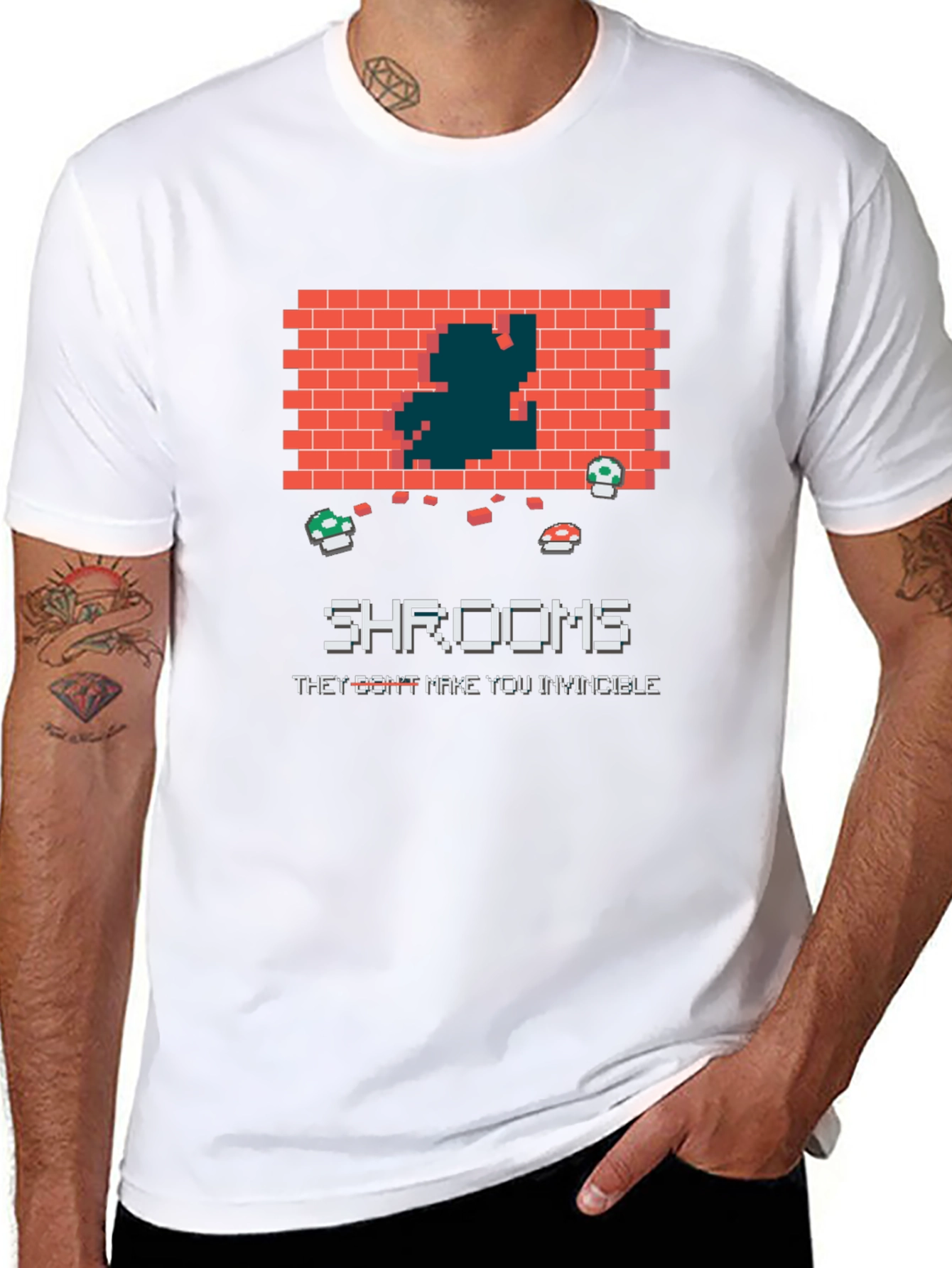Retro Game Shrooms T-Shirt