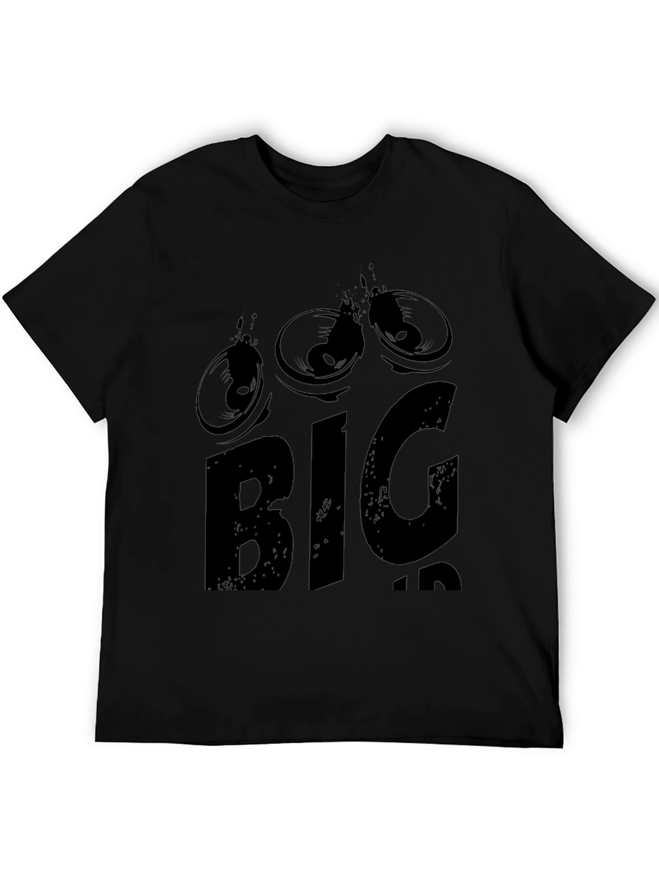 BIG Graphic Tee - Black Mens T-Shirt