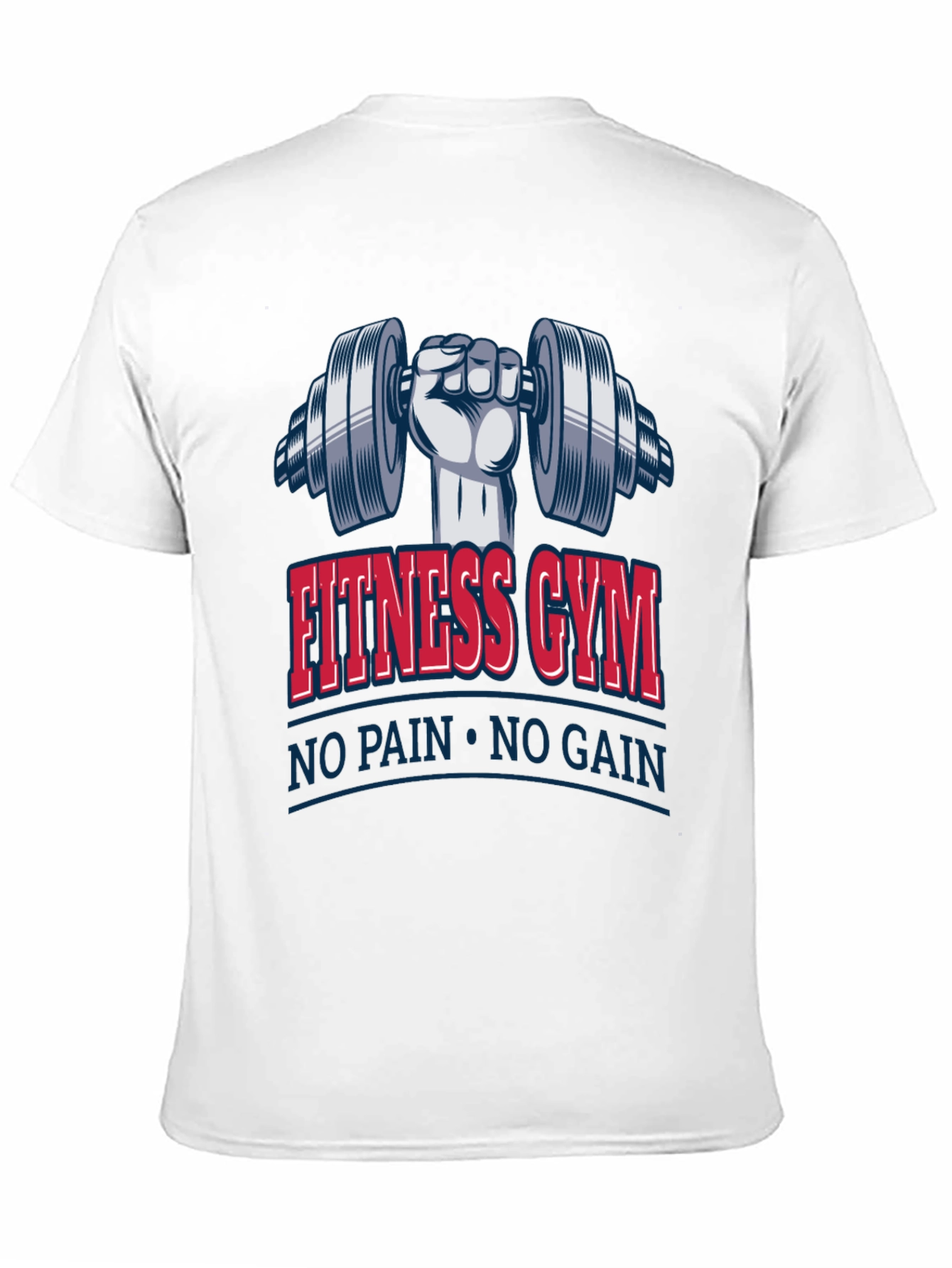 Fitness Gym No Pain No Gain Black T-Shirt