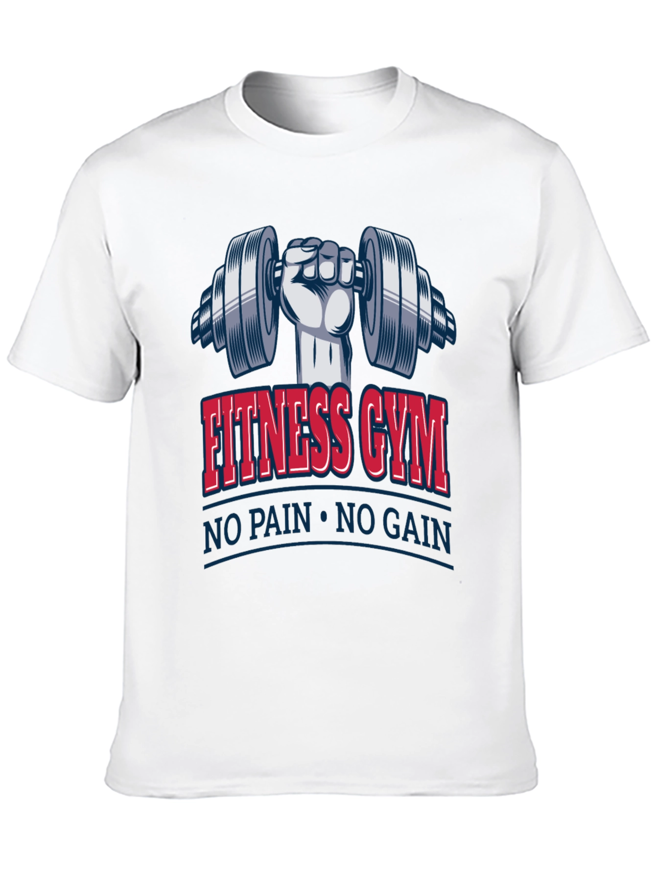 Fitness Gym No Pain No Gain Black T-Shirt