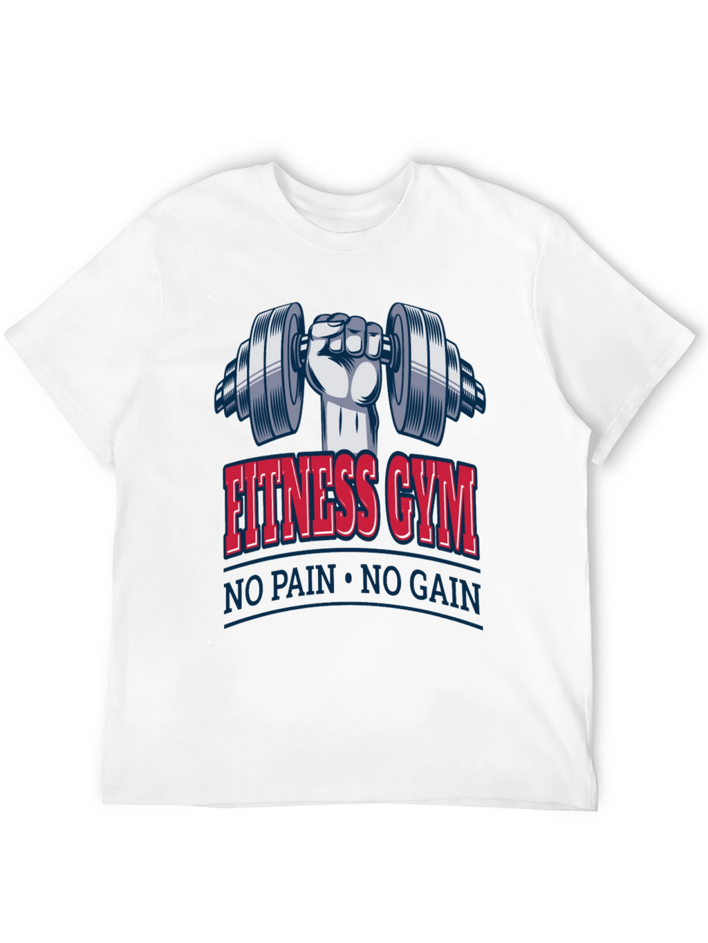 Fitness Gym No Pain No Gain Black T-Shirt