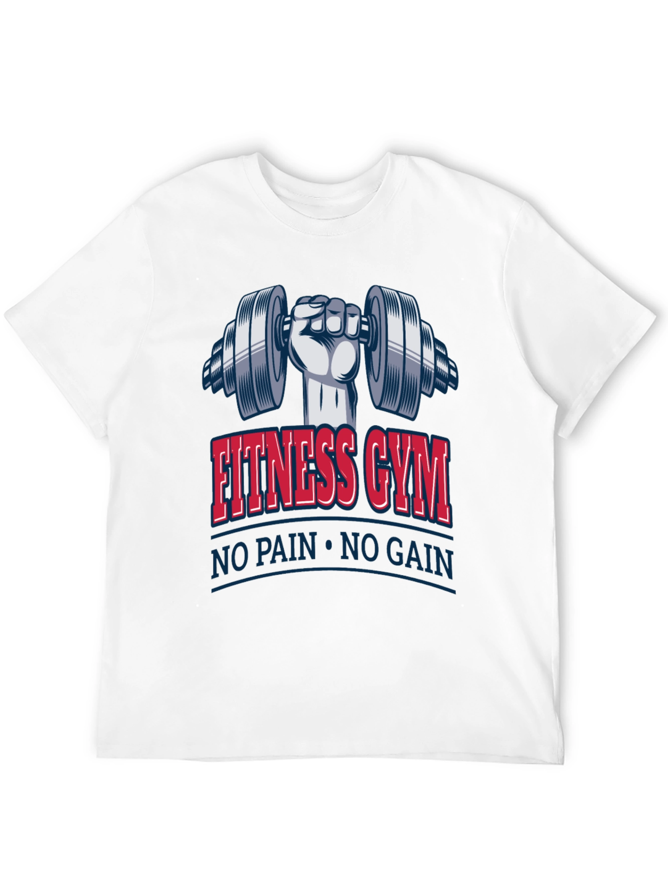 Fitness Gym No Pain No Gain Black T-Shirt