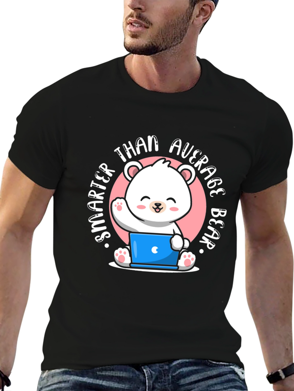 Smarter Than Average Bear T-Shirt - Cute Cartoon Design