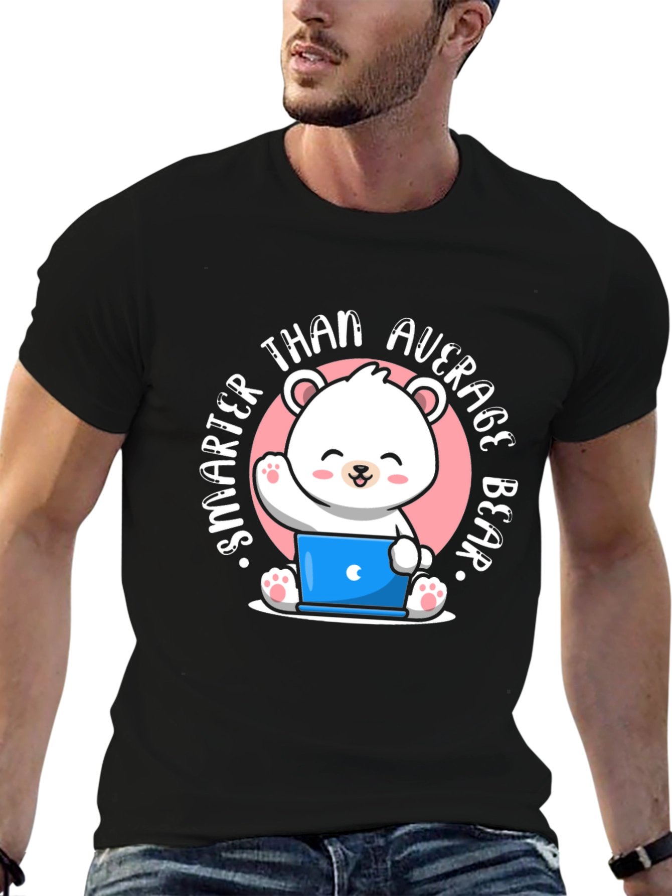 Smarter Than Average Bear T-Shirt - Cute Cartoon Design